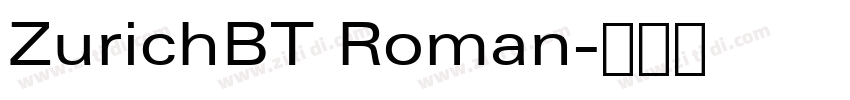 ZurichBT Roman字体转换